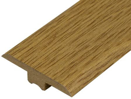 Universal Moudlings Laminate & Wood Flooring T Section Transition Bar MDF Threshold Strip Edge Profile Door Strip Trim (Oiled Oak)
