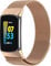 Replacement Stap Compatible with Fitbit Charge 5 Metal Strap Milanese Band Stainless Steel Wristbands for Men Women (Rose Gold)
