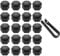 LICQIC 21 mm Wheel Nut Covers, 20 Pcs Car Wheel Nut Caps, Universal Wheel Bolt Covers with Removal Tool, Gloss Black
