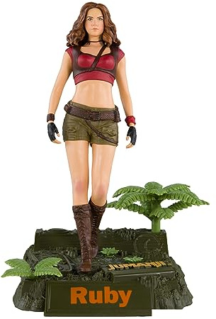 McFarlane Toys Movie Maniacs Ruby Roundhouse 6 inch Scale Figure - Jumanji: The Next Level Collectible with Exclusive Bonus Item, Environmental Base, Printed Backdrop, and Art Card for Collectors