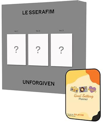 UNFORGIVEN LE SSERAFIM Album [Vol.2]+Pre Order Benefits+BolsVos K-POP Inspired Digital Planner, Digital Sticker Pack (1st Studio Album)