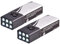 LIXADA LED Handheld Flashlight Super Bright Mini LED Handheld Flashlight Pokect Battery Light Torch for Outdoor Camping, Hiking, Hunting, Fishing (Black-2pcs)