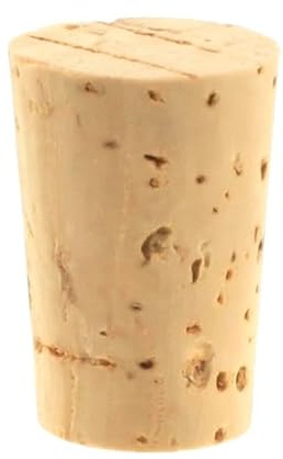 EKB-Kork Premium Spitzkorken Nr. 8 23 x 16/13 mm (1 Stück) - Hochwertige Naturkorken für Handwerksprojekte und Flaschenverschlüsse