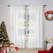 WOLTU Gardine, Schiebegardine mit Kräuselband, Vorhänge Leinenoptik, Leinenvorhang Halbtransparent Voile, Fenstergardine Modern, für Wohnzimmer Schlafzimmer, 135 x 225 cm, Weiß