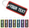 misscase Personalisierter Schlüsselanhänger, Bestickte schluesselanhaenger personalisiert, benutzerdefinierte bestickte Text Nummer Name Schlüsselanhänger Zubehör (Black)