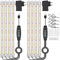 2 Paquetes (4 Barras) de Luz para Cultivo de Plantas, Lámpara de Luz Solar de Espectro Completo con Temporizador 3/9/12H, 10 Niveles Regulables para Suculentas, Estante para Plantas, Bajo Armario