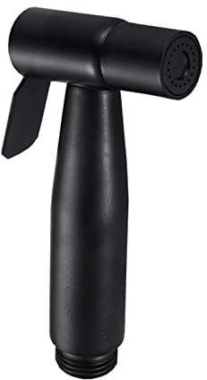 Bidet-Sprühkopf aus Edelstahl, Ersatz-Kits, Wasserhahn, Toilette, Sprühpistole, Edelstahl-Bidet-Handbrause, Bidet-Düse, schwarz (Color : Noir)