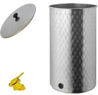 Maturatore per miele in acciaio inox con rubinetto a taglio (50 kg)