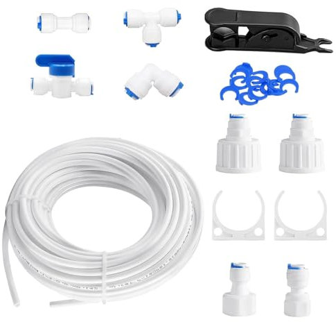 Ddujbtp Convenient 15m Water Tap Connectors External Water Filter Holder Inlines Shut Off Valves For Fridges