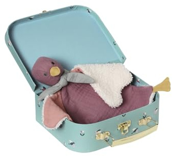 VERTBAUDETBaby Geschenk-Set: Vogel-Schmusetuch & Köfferchenrosa