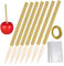 Cabilock Delicado Juego de Palitos de Postre Brochetas de Madera con Forma de Fruta Y Chocolate con de Imitación para Fiestas de Dulces Y Festivales