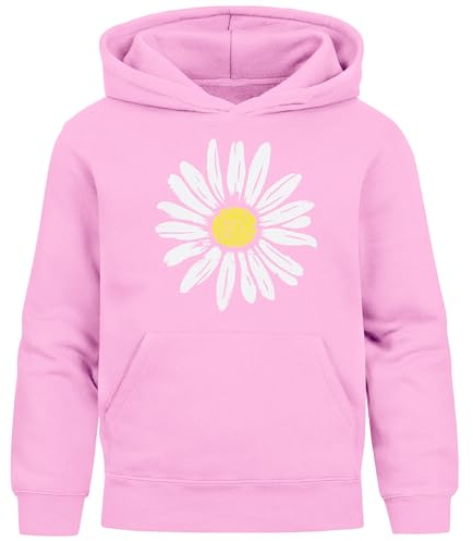 Neverless® Kinder Hoodie Mädchen Blumen Aufdruck Kapuzenpullover Sweatshirt Kapuze