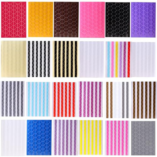 mengger Esquinas de Fotos Autoadhesivas, 2448Pcs Esquinas Fotografías Adhesivas Pegatinas de Papel para Scrapbooking Álbum de Recortes