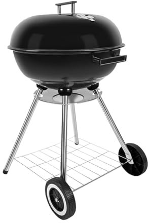 gzcmxh Barbecue au charbon de bois en émail en forme de pomme portable pour camping, pique-nique, barbecue au charbon de bois (45,7 cm)