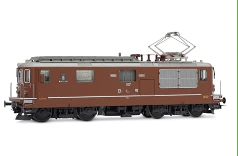 Rivarossi HR2958S BLS, Re 4/4 167 “Ausserberg” short with driver figurine, BLS anniversary, ep. IV-V, with DCC Sound decoder Electric Locomotive