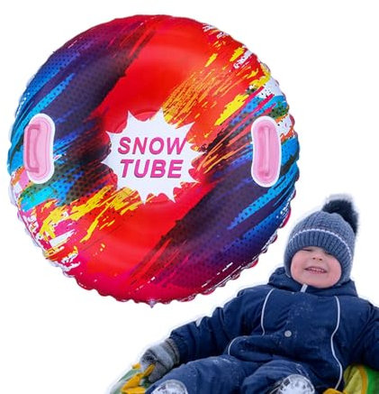 Rodelröhre Bunt, Kippsicheres Design, Stabile Griffe