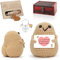 Poupées de Pomme de Terre en Français avec Porte Clés et Carte en Bois, Cadeau Original & Amusant, Idée Drôle Anniversaires pour Homme Femme Collègue, Peluche Motivation avec Coffret Vintage (C)