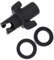 SOIMISS Adaptateur de Valve de Pompe à Pied pour Kayak Connecteur de Tuyau Plastique Durable et pour Pompes Électriques et Manuelles avec Anneaux Caoutchouc