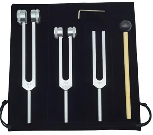 Yarryuter Tuning Fork Set with Hammer Ideal for Healing, Stress Relief Ideal for Healing, Stress Relief