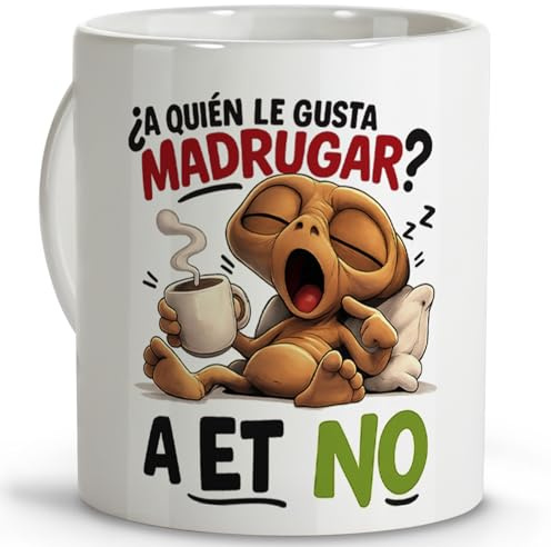LolaPix Taza Original para Regalar. Detalles Compañeros de Trabajo. Tazas Graciosas. Tazas Originales para Regalar Hombre. Colección Sarcástica. Taza Paciencia 330ml. A ET NO