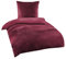 BaSaTex Winter Plüsch Bettwäsche Set Nicky-Teddy Cashmere-Touch Coral Fleece | 135x200 155x220 200x200 200x220 + 80x80 Kissenbezug | Größe: 155x220 | Farbe: Bordeaux