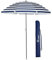 SUNMER 1.8M Blue & White Beach Umbrella – Lightweight Beach Parasol, Fade-Resistant Fabric, Easy to Open and Close - Garden Outdoor Parasol - With Tilt Mechanism