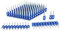 KIMSING MTSD-25 12 Gauge 2,5 cm x 0,2 cm Tige lisse Plastique Collé Béton et Acier Goupille Mécanique Galvanisé pour Béton et Cloueuse en Acier (1 boîte)