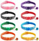 8 PCS Puppy Collars Adjustable Puppy Id Collar Small Whelping Collars Puppies Breakaway Dog Collar Colourful Multipack Cat Collars Reflective Kitten Collar Paw Print Collar with Bell for Small Dog