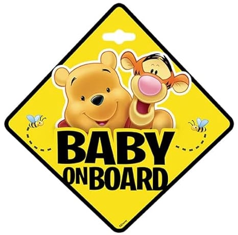Disney Hinweisschild Baby ON Board - Winnie The Pooh - 9625