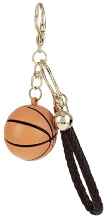 MisFun Basketball Schlüsselanhänger, Basketball Anhänger, Basketball Geschenke, Kreatives Hängendes Schlüsselringe, mit Glocke, für Jungen Sportfan Basketball, Inspirierende Geschenk für Kinder