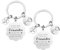 WOKICOR 2 Pcs Schlüsselanhänger Freund Beste Freundin Geschenke Freundschaftsgeschenke Geburtstagsgeschenk für Beste Freundin Ostergeschenk Freundinnen Sinnvolles Geschenk für Schwester