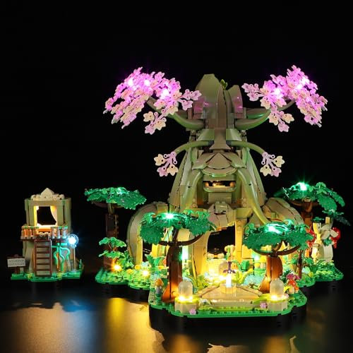 MENZAVA Kit d'éclairage LED Compatible avec Lego 77092 Vénérable Arbre Mojo 2-en-1 The Legend of Zelda - Jeu de lumière LED pour Modèle de Blocs de Construction (Modèle Non Inclus)