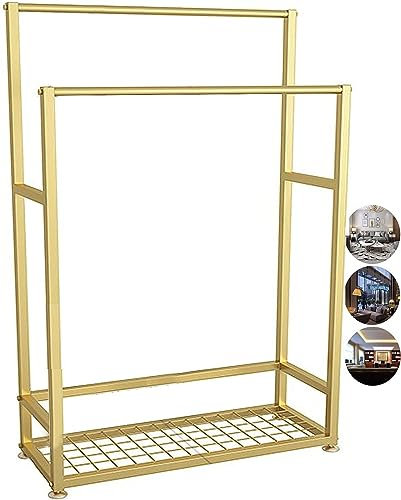 LIPJIA Porte-Serviettes pour Salle Porte-Serviettes sur Pied, Porte-Serviettes sur Pied, pour Salle d'étude, Porte-Serviettes en métal (doré)
