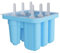 AEYAKA Moules À Glace En Silicone – Set De 6 Moules Réutilisables Pour Sucettes Glacées Avec Bâtonnets – Moule À Esquimaux En Silicone Alimentaire, Bleu (Bleu)