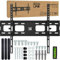 GACHLINE Soporte universal para TV de 32 a 75 pulgadas, soporte inclinable para televisores de pantalla plana y curvada, máx. VESA 600 x 400, soporte de pared de hasta 40 kg, con nivel de burbuja