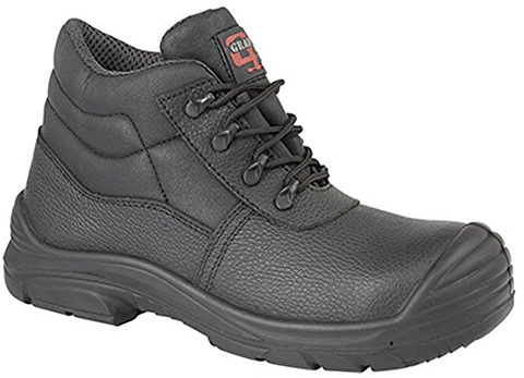 Grafters Mens Super Wide EEEE Fitting Safety Chukka Boots (9 UK) (Black)