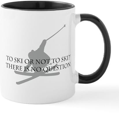 CafePress to Ski Or Not to Ski Mug 11 oz (325 ml) Ceramic Coffee Mug