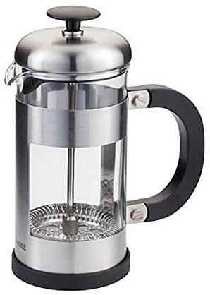 Judge Glass Cafetiere, 3 Cup Coffee Maker (350ml), Removable Base, Scratch-Resistant, Dishwasher Safe, Suitable for Filter Coffee and Loose Tea, Stainless Steel