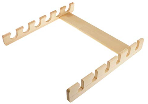 Tubayia Holz Rutenhalter Wandhalterung Angelrute Halter Lagerregal Rack Angelrutenhalter