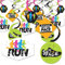 Big Dot of Happiness Du gibst das Tempo vor – Running – Track, Cross Country oder Marathon Party Hängendes Dekor – Party Dekoration Swirls – Set of 40