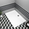 Nuie Bathroom 1700 x 800mm Shower Tray Gloss White Slimline 40mm Stone Resin Rectangular Base with Free Waste Trap Kit