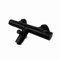 ENKI, Dune, BBT0246, Black, Thermostatic Deck Mounted Bath Shower Mixer Tap Valve, Solid Brass, Anti-Scald Device, Temperature Control, Modern, 1-Year Guarantee