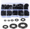 500 Piezas Arandelas Planas de Nylon, Arandelas de Plastico Redondas Negro, Juego de Juntas Planas para Tornillo Mecánicas - M2/M2.5/M3/M4/M5/M6/M8/M10