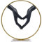 Kare Design Objekt Elements Heart Hand 62cm Deko, Schwarz, 62x60x15cm