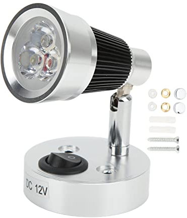 Lampe de lecture de camping-car, applique murale LED 12 V réglable à 90 ° éclairage intérieur pour camping-car, remorque, camping-car, bateau(Lumière blanche)