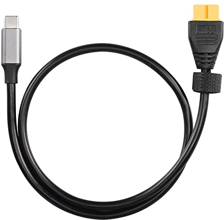 SinLoon XT60 Stromkabel XT60 Buchse auf Typ C Adapterkabel 100W für Drohnen, Solarbatterien, ferngesteuertes Spielzeug und Modellflugzeug Balance Ladegeräte