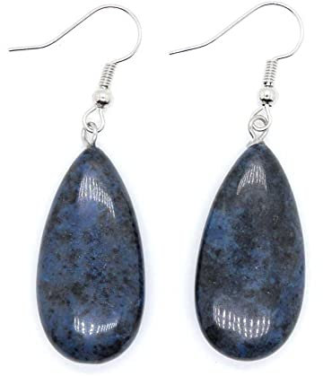 Frauen Ohrringe, Boho Ohrringe Mit Sodalith Anhänger Ohrring Mode Chakra Reiki Energie Wassertropfen Ohrringe Für Damen Mädchen Edelsteinschmuck
