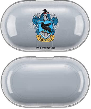 Head Case Designs Licenza Ufficiale Harry Potter Ravenclaw Stemmi E Scudi Trasparente Dura Cristallina Compatibile con Samsung Galaxy Buds/Buds Plus