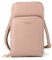 flora & co Petit Sac Bandoulière Femme pour Smartphone 6.7 Pouces - Sacoche Multipoches Zippé pour Iphone 13 14 Pro Max - Pochette Multifonction Carte PU Cuir Léger - Mode Style - TAUPE CLAIR