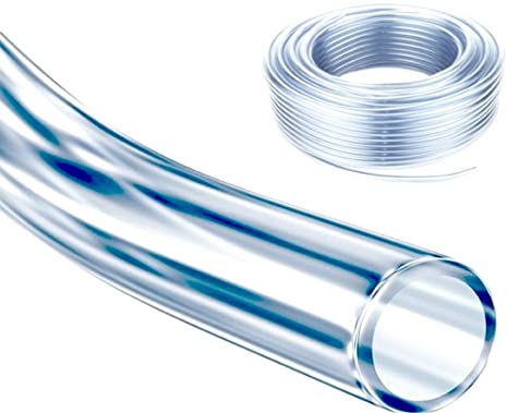 Schlauch Meterware PVC Ölleitung Kraftstoffschlauch Lebensmittelecht Transparent Aquariumschlauch Wasserschlauch (32x40mm)